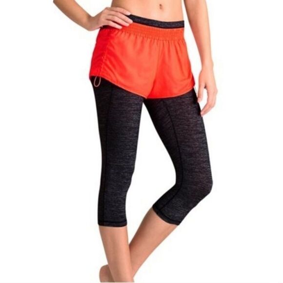 Athleta Coral Sizzle Go Getter Shorts Leggings XS - Picture 1 of 5